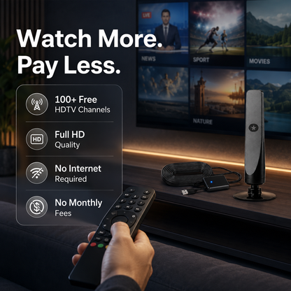 📺 No Subscription. No Installation.🎊 Just Plug In & Enjoy Local TV.